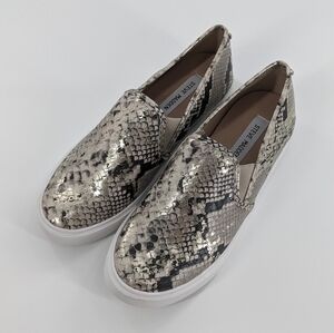 STEVE MADDEN Safari Snakeskin Loafers‎ Size 9